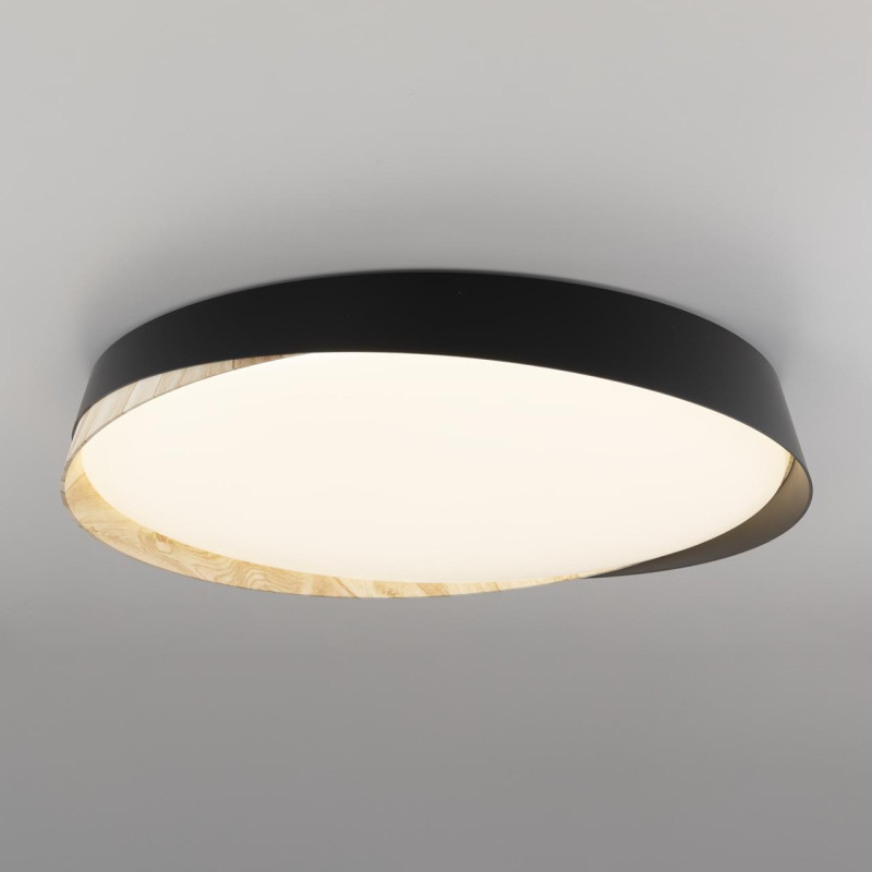 Светильник 52 см, 68W, 3000-5500K, 5800Lm, 21 м2 CL754451G BONNY Черный+Клен LED с пультом