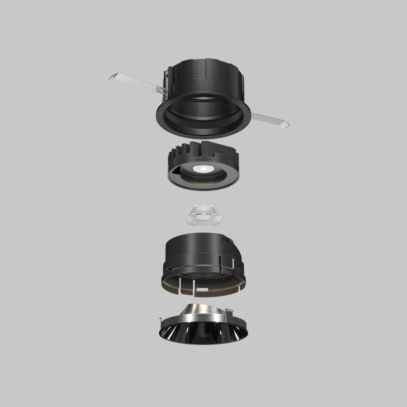 Декоративная рамка-отражатель для серии Wise 7*2,25 см, LED*W Ring057-10-GF Maytoni Downlight, Графит