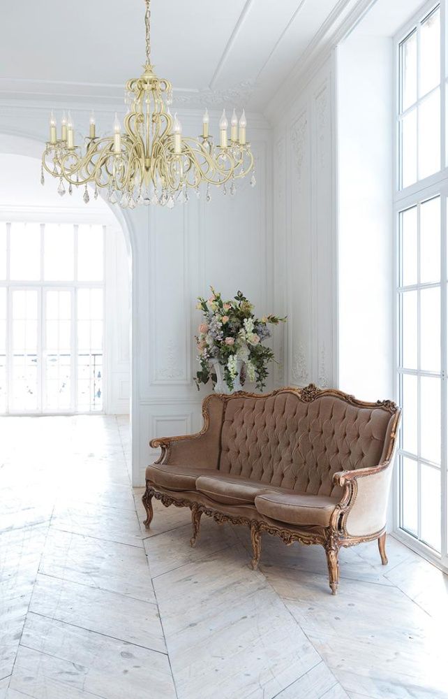 Люстра *105*68 см, 12*E14*40W, Arti Lampadari Gioia Gioia E 1.1.12.602 CG, Кремовый