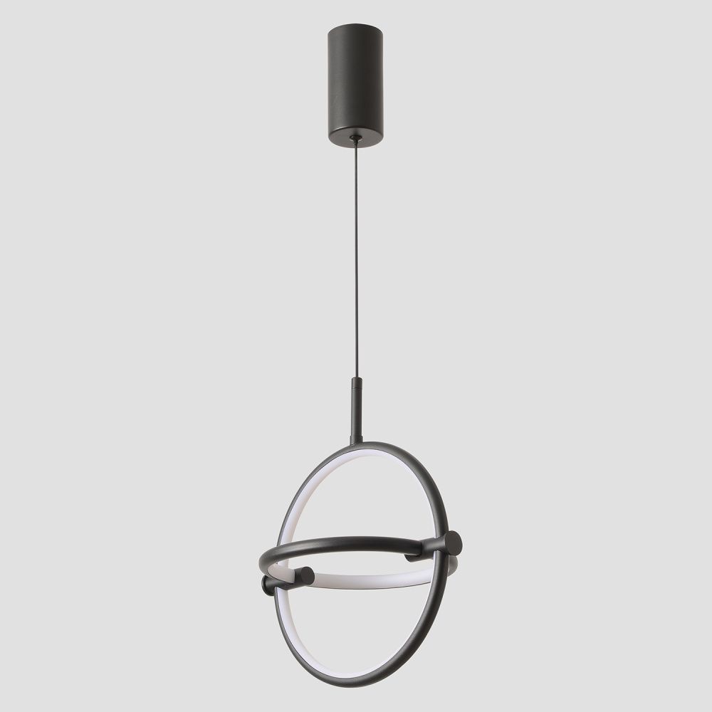 Светильник подвесной 25 см, 15W, 3000-6000K, Crystal Lux PROTON SP15W LED, черный