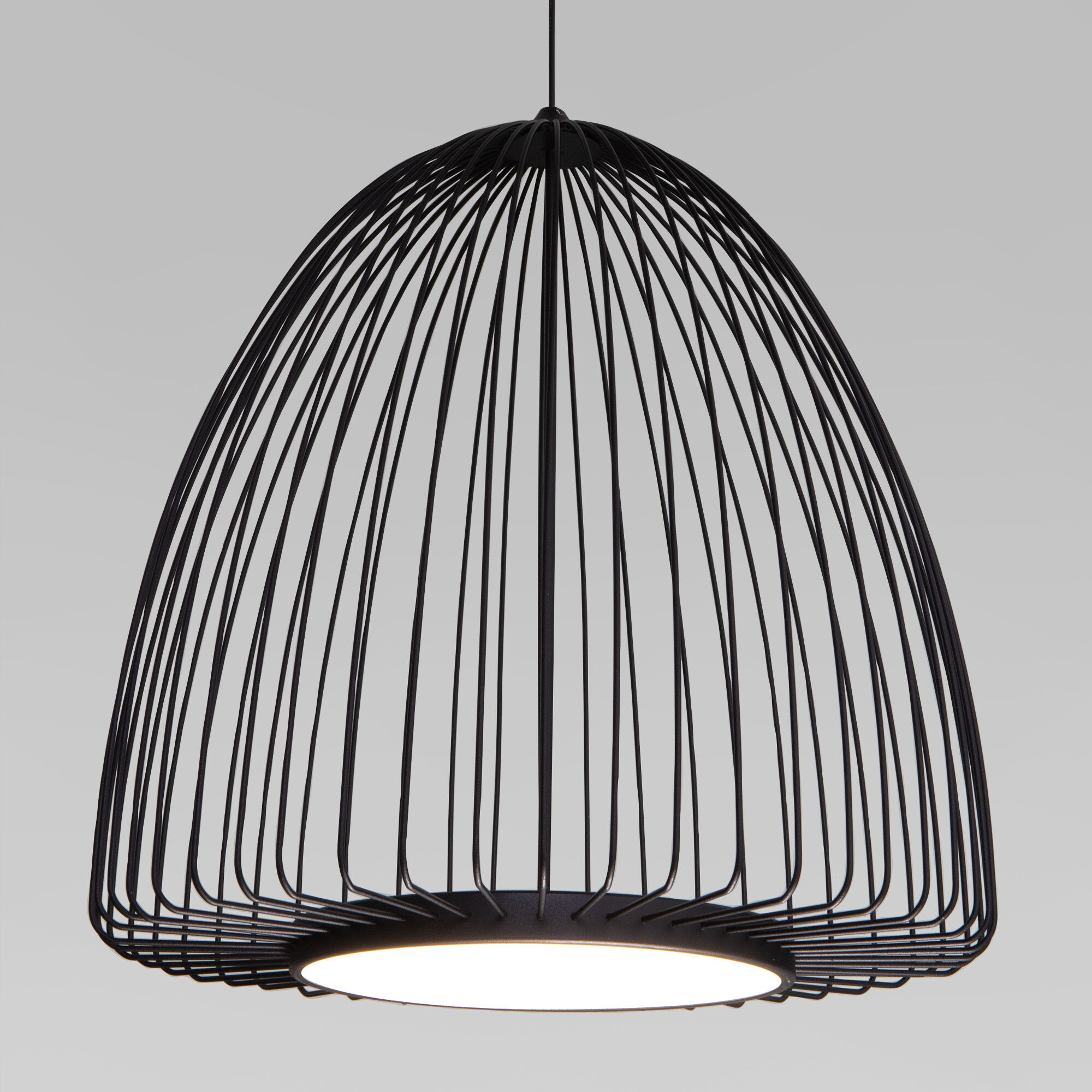 Подвесной светильник 45*45*60-160 см, LED*39W, 4000K, Eurosvet Comodita 40010/1 LED, черный, a069296