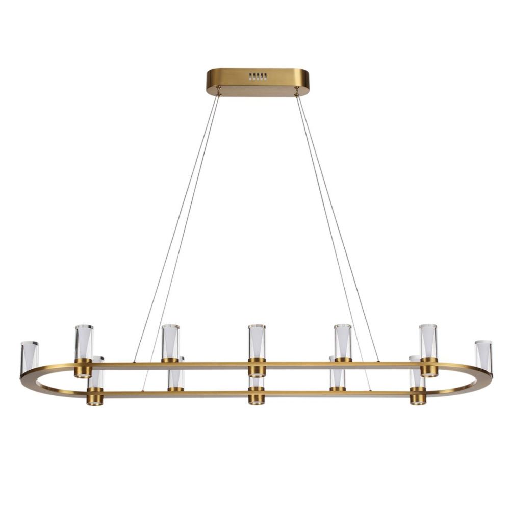 Подвесной светильник 120*85*200- см, 12*LED*69W, 3000K, Odeon Light Defance 7144/65L, бронзовый