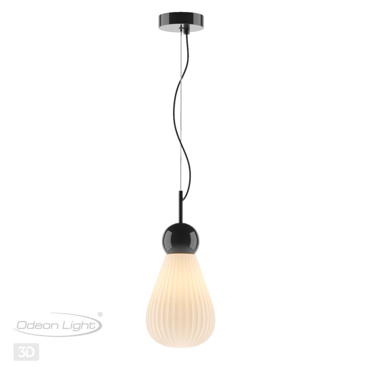 Светильник 15 см, Odeon Light Elica 5418/1, черный