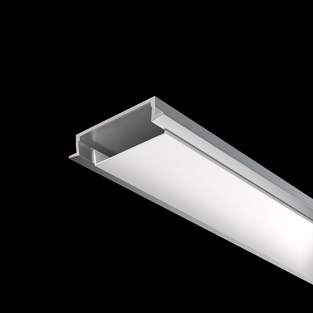 Алюминиевый профиль встраиваемый с накладным фланцем 30x6 (Серебро, 2 м), ALM-3006-S-2M 632018 Maytoni