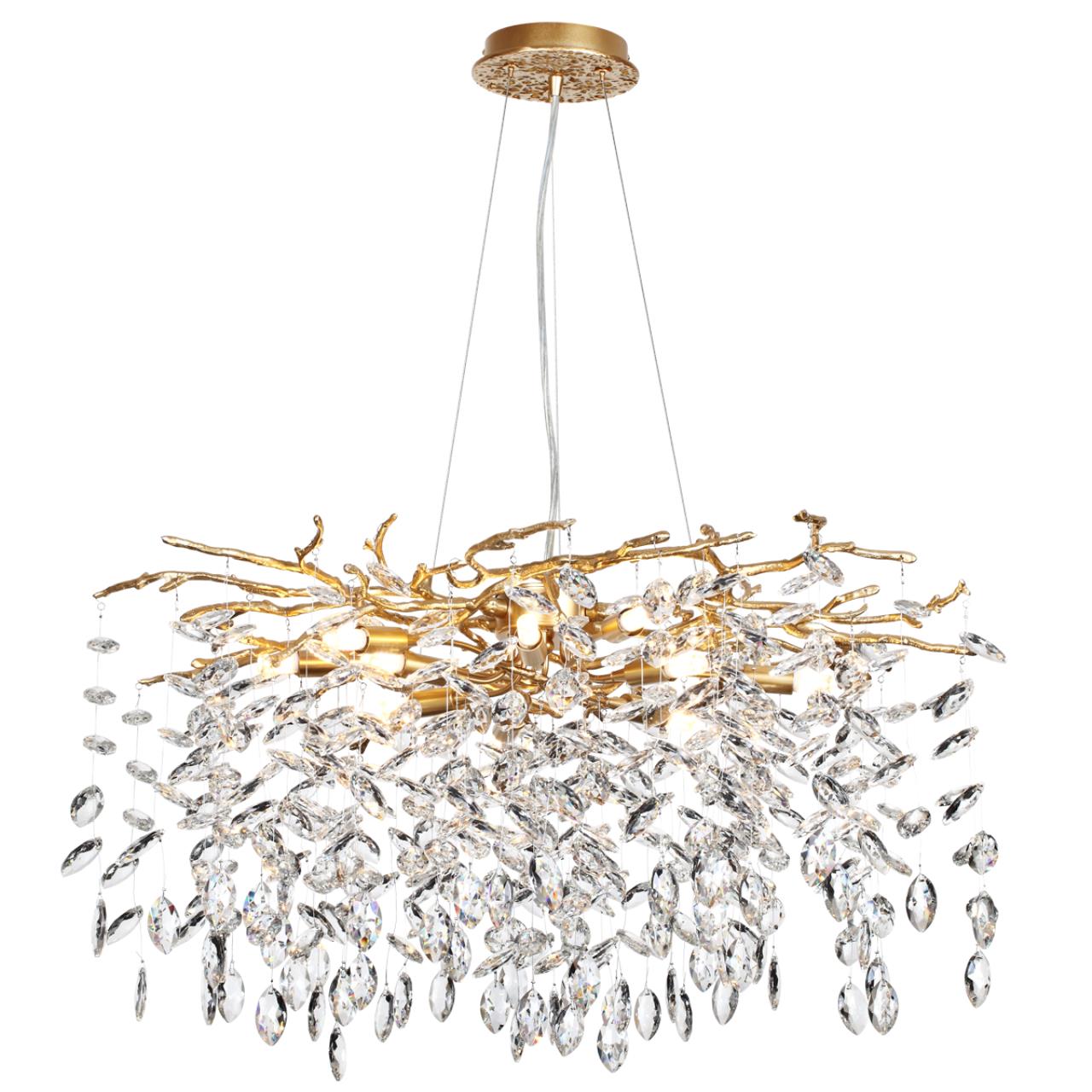 Люстра 60*60*150 см, 10 G9*40W, Odeon Light Delica, античная бронза 4969/10