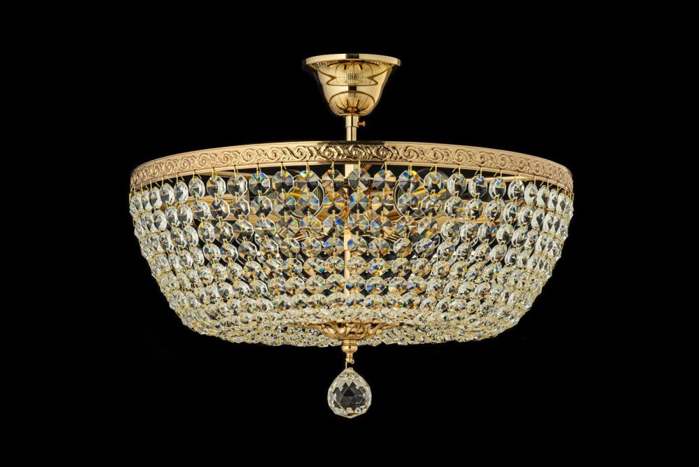 Люстра потолочная *40*25 см, 5*E27*60W, Arti Lampadari Castellana Gold Castellana E 1.3.40.501 G, золотой