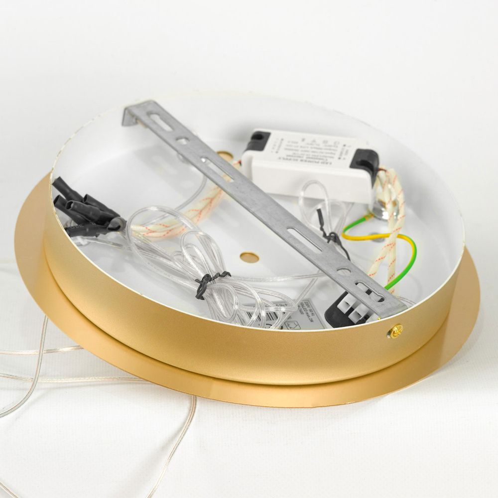 Люстра подвесная *25*80-150 см, 10*led*2W, 4000K, Lussole Hopkins LSP-7400, матовое золото