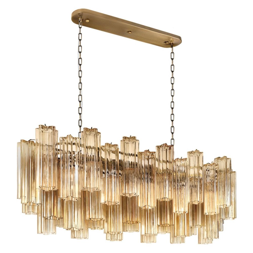 Подвесной светильник 104 см, Loft IT Murano 10580/1000R Champagne, бронза