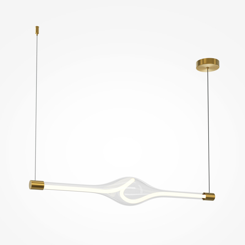 Подвесной светильник 96*13,5*316,5 см, LED, 3000К, Maytoni LOOP MOD290PL-L23BS3K латунный