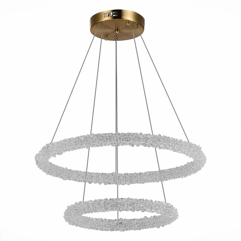 Люстра подвесная 60 см, 55W 3000 - 6500K ST LUCE AVANA SL6110.203.02 Золотистый