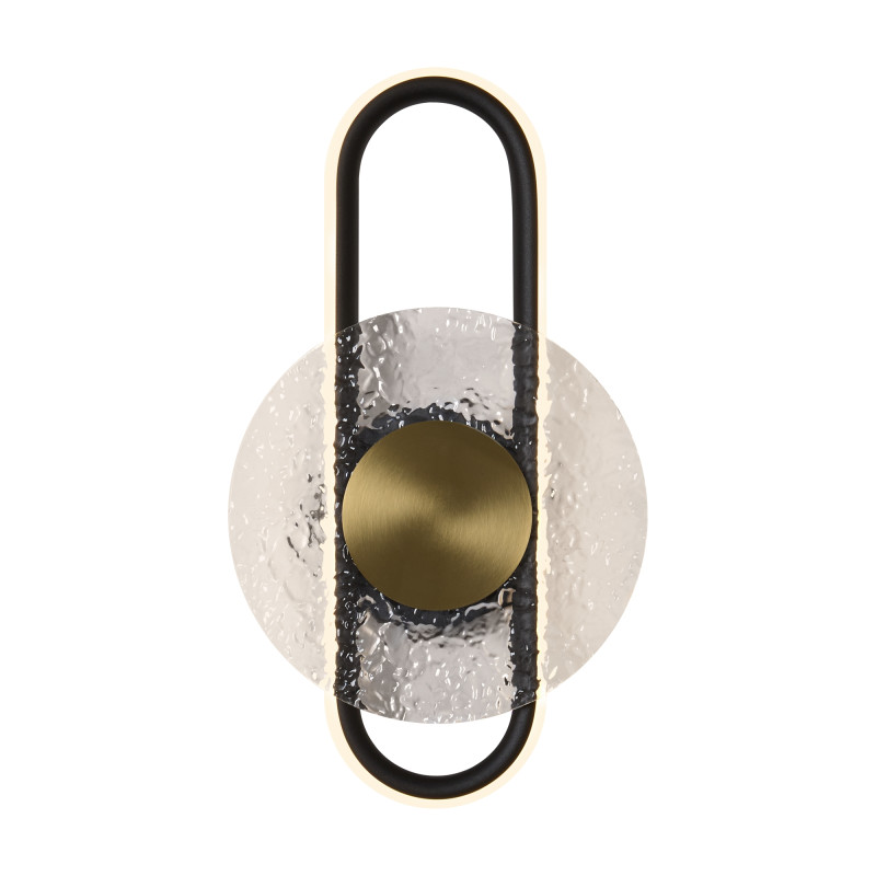 Бра 22*22*39 см, LED,  7W, 3000К, Freya Drip FR6173WL-L12B черный
