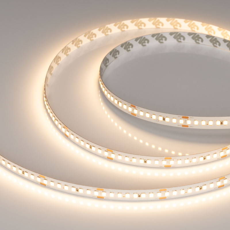 Лента RT-A192-10mm 24V Warm3000 (17.6 W/m, IP20, 2835, 5m) (Arlight, высок.эфф.150 лм/Вт) 038775. Цена указана за 5 метров. Продается кратно 5 метрам.