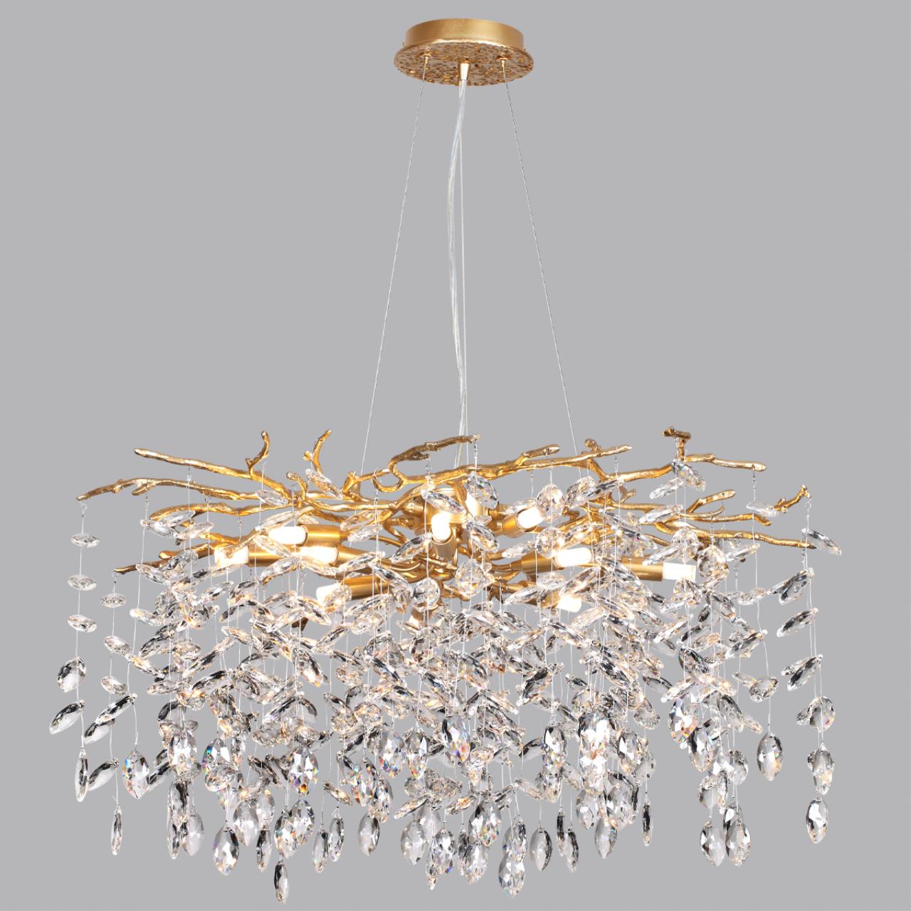 Люстра 60*60*150 см, 10 G9*40W, Odeon Light Delica, античная бронза 4969/10