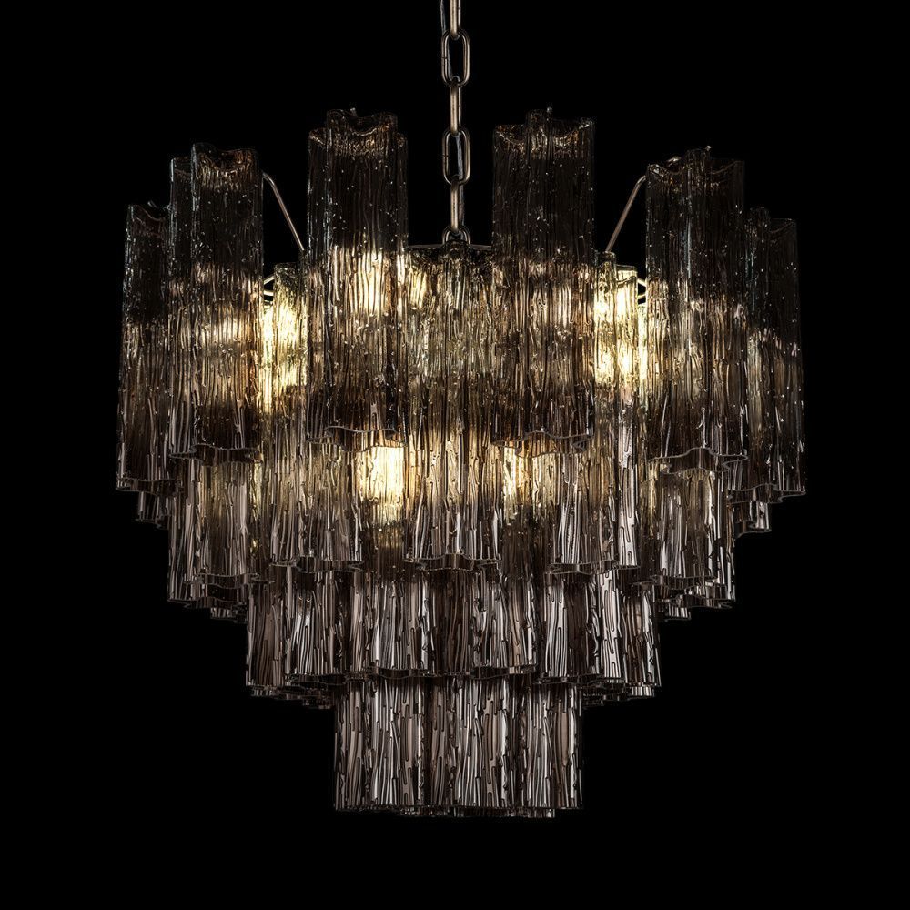 Подвесная люстра 60 см, Loft IT Murano 10580/600 Smoke, бронза-дымчатый
