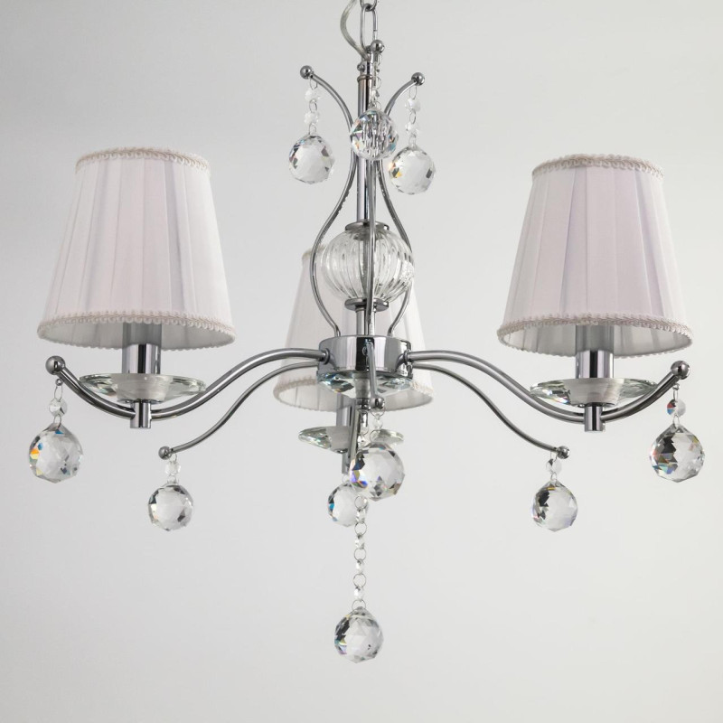 Подвесная люстра Citilux CL438131 Шелли, хром, диаметр 55см