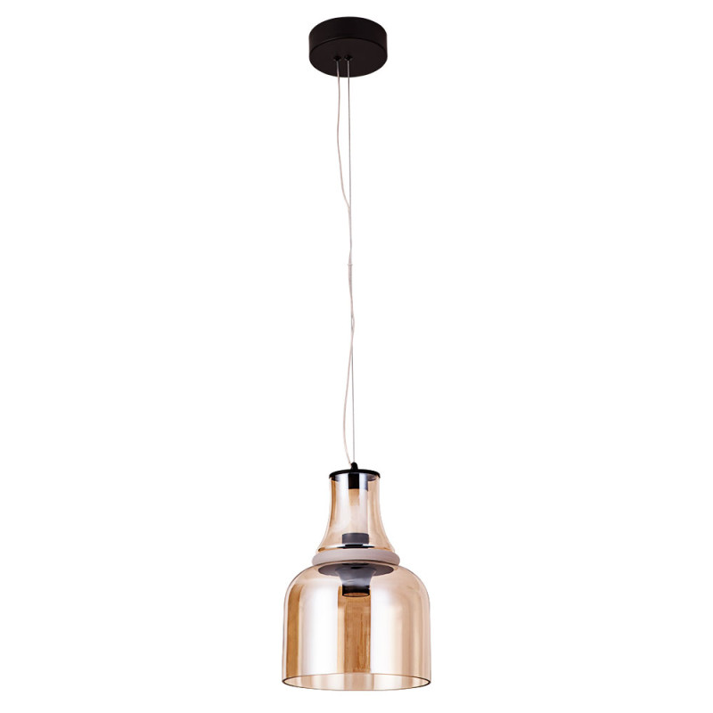 Подвесной светильник 23 см, 16W, 3000K, Divinare Volturn 1243/17 SP-15, черный