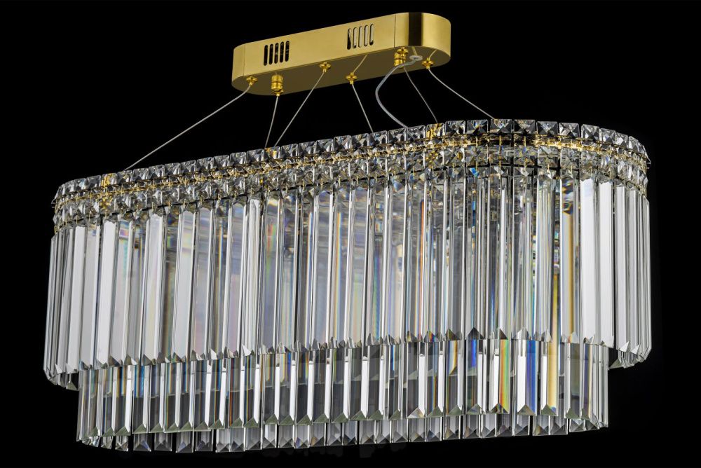 Люстра подвесная **30 см, Led лента*LED*100W, 3000/6000K, Arti Lampadari Ovindoli Gold Ovindoli L 1.5.80X30.101 G, Золото