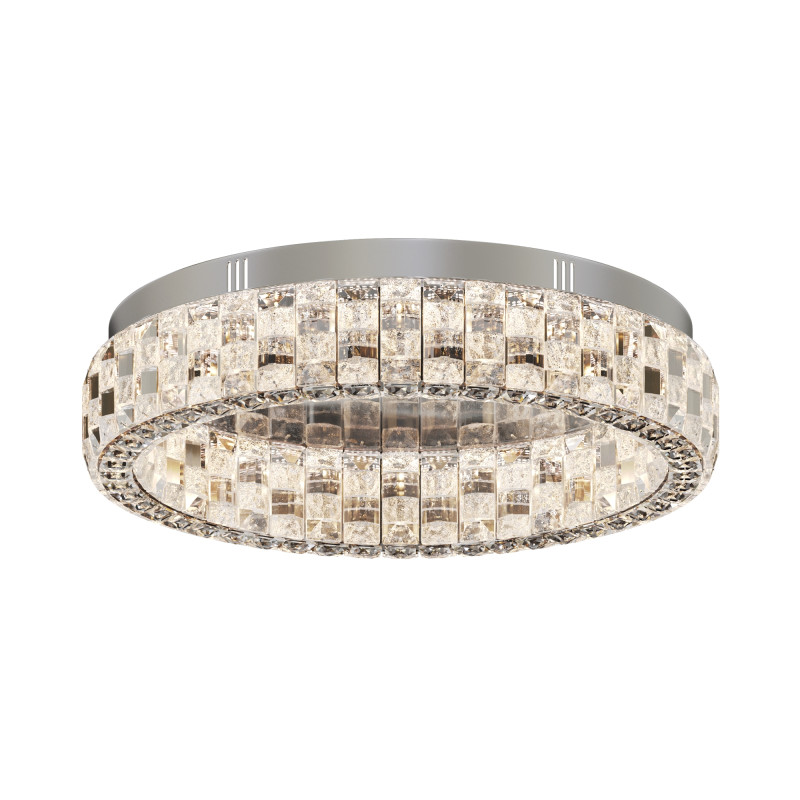 Накладной светильник 50*50*12 см LED, 24W, 3000К, Maytoni CASTELLO  MOD335CL-L24CH3K хром