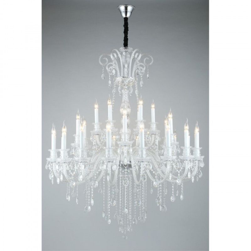 Подвесная люстра 135*180-280 см, 30*E14, 60W, Aployt Ketrin APL.812.03.30, хром