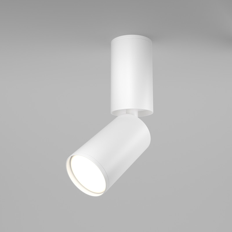 Светильник 5*5 см, GU10 10W, Maytoni Focus S C051CL-01W, белый