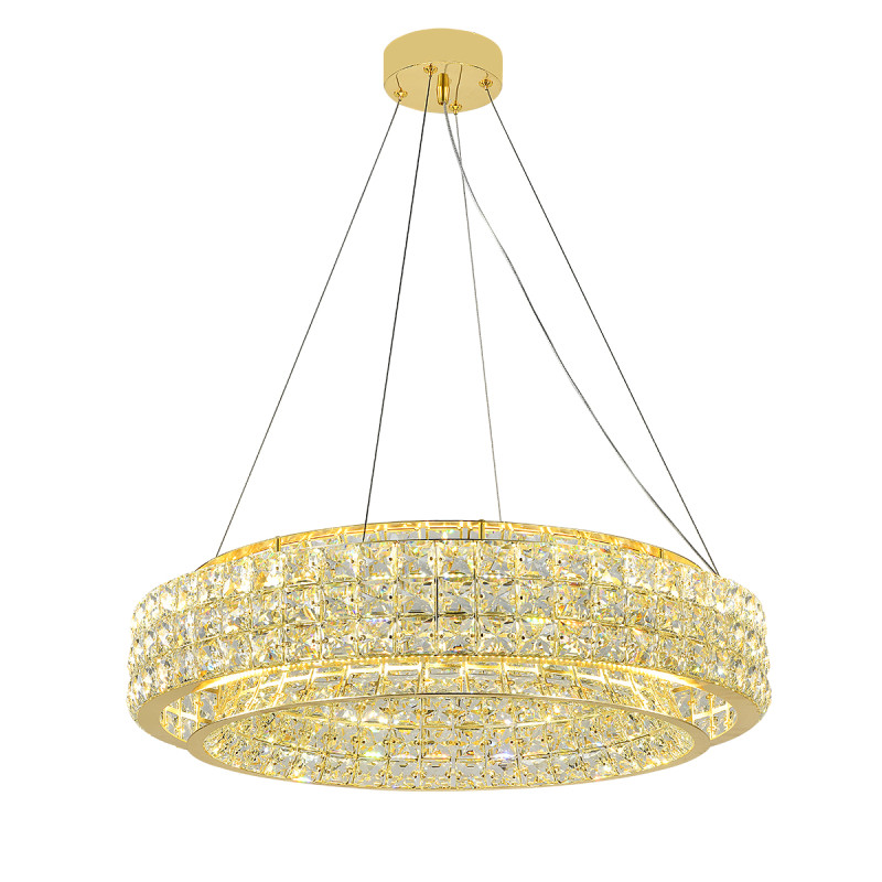 Подвесная люстра 60 см, 130W, 3000-6000K, Indigo Valore 12044/B/1P Gold V000099L, золото, 12044/B/1P Gold