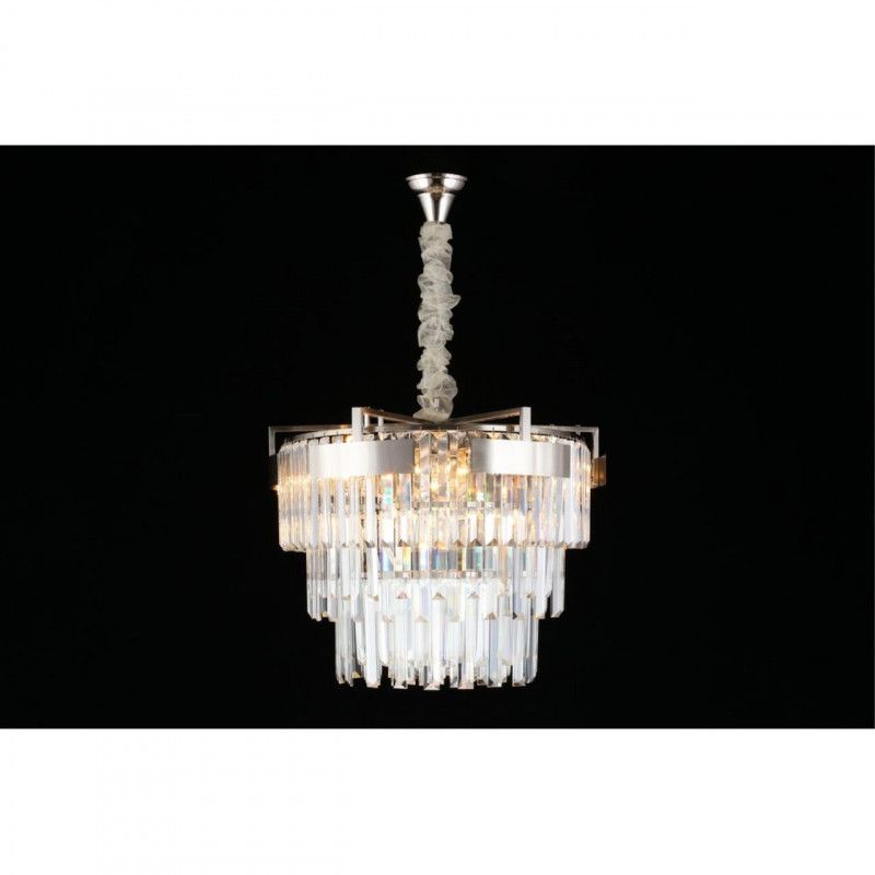 Каскадная люстра 50*60-100 см, 9*E14, 40W, Aployt Mariz APL.813.03.09, никель