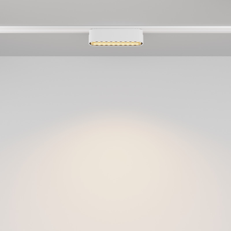 Трековый светильник 2,6*11,6*2,8 см, LED 6W, 3000К, Белый Maytoni Basis Grid TR084-1-6W3K-W