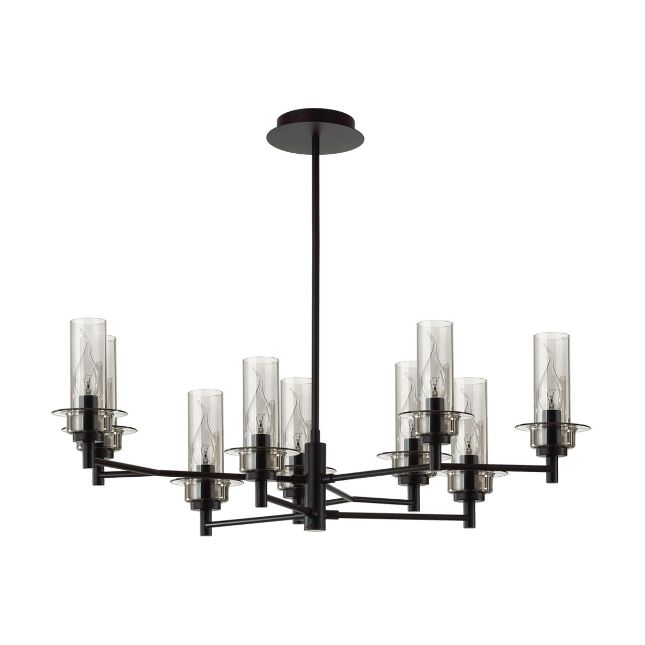 Люстра потолочная 31*47*20 см, 9*E14 Lumion Madonna 6555/9C черный