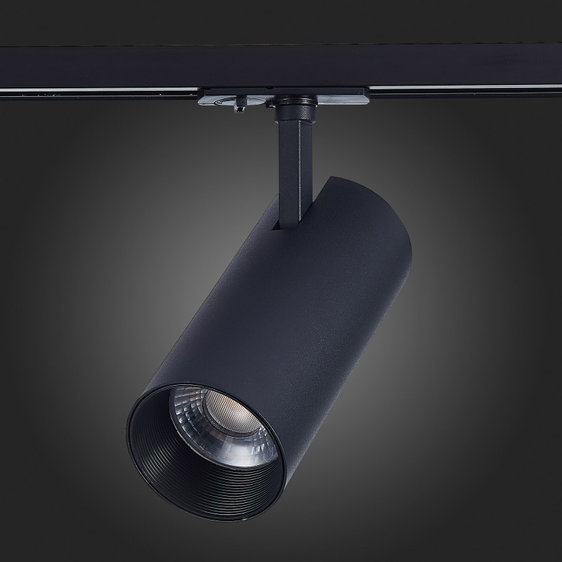 Трековый светильник 18*8 см, 30W, 3000K ST LUCE ST350.436.30.36 Матовый черный