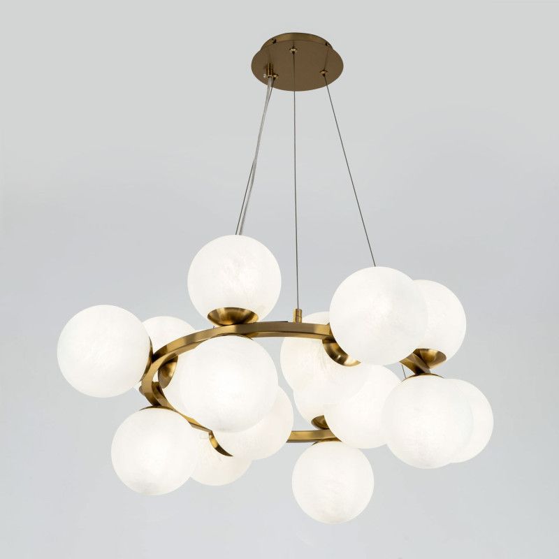 Подвесной светильник 70*60/120 см, 16*Е14 MODESTYLE MS.6117.16 BS латунь