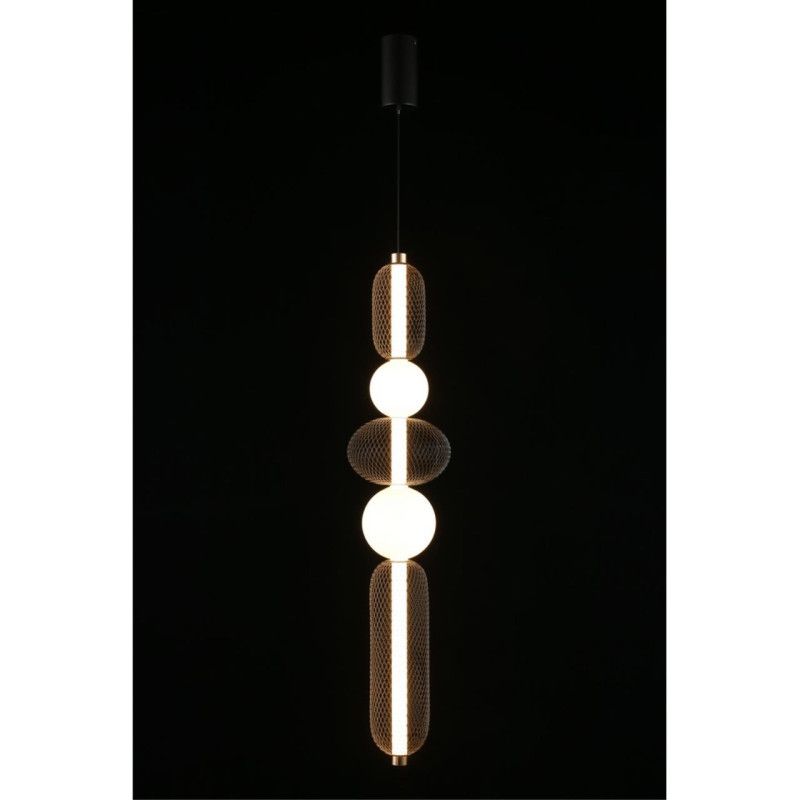 Подвесной светильник 22*130-230 см, 1*LED, 28W, 3000K, Aployt Nikusia APL.658.06.28, черный