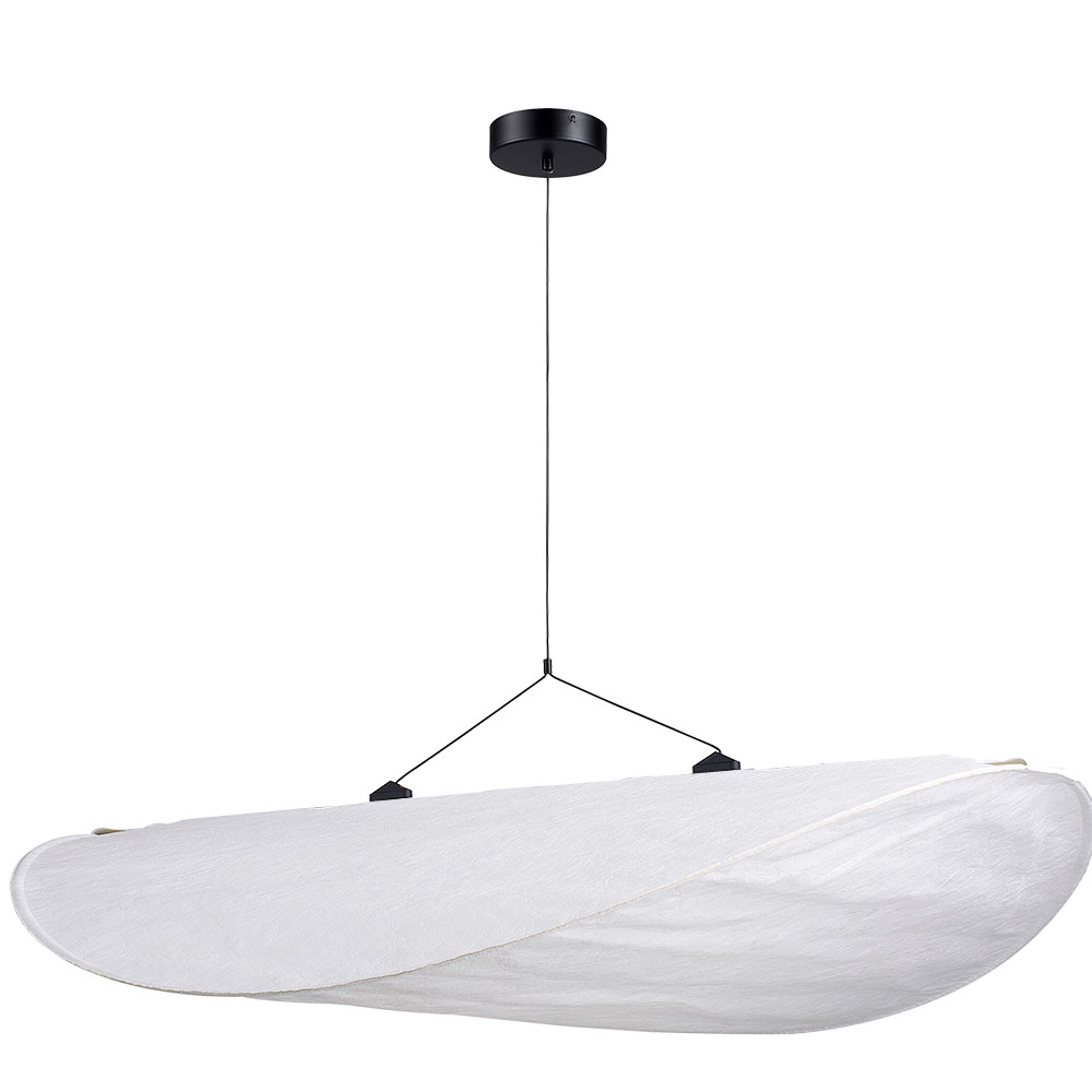 Подвесной светильник 13*100 см, 1*LED, 33W, 3000K Divinare Fiamma 5866/06 SP-35, Черный