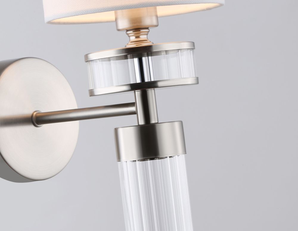 Бра с абажуром 21*13*34- см, 1*E14*40W, K, Ambrella Light High Light LH71295, никель