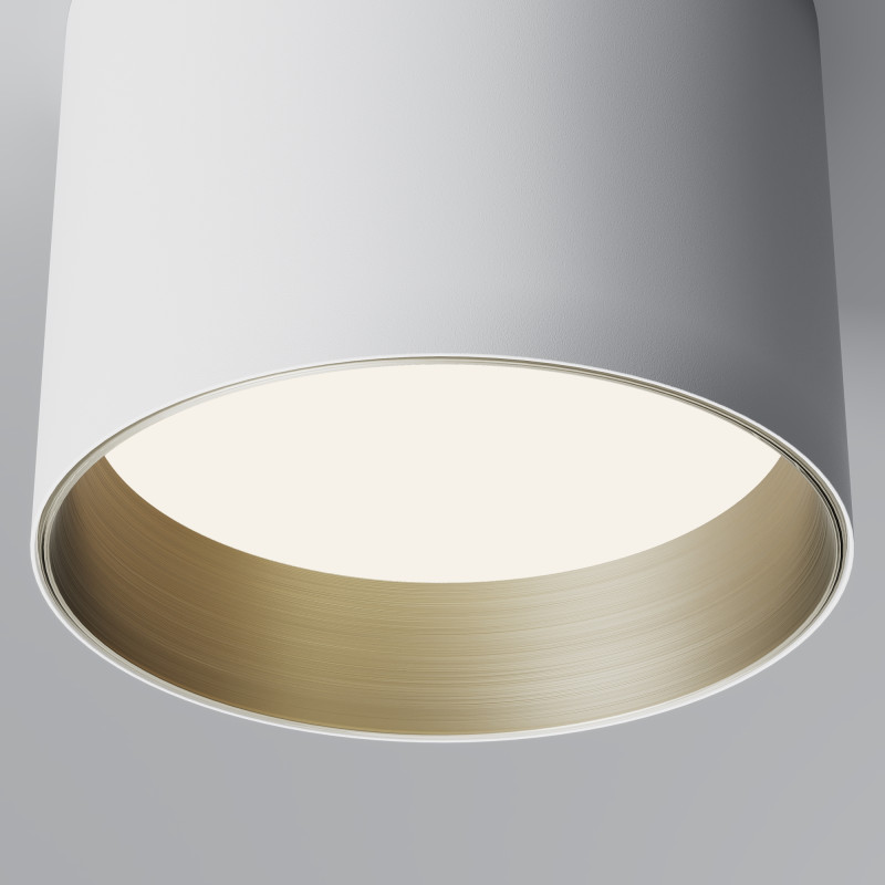 Накладной светильник 8,5*8,5*6,5 см, 1*GX53, 15W, Maytoni Technical GLAM C096L-GX53-WBS латунный