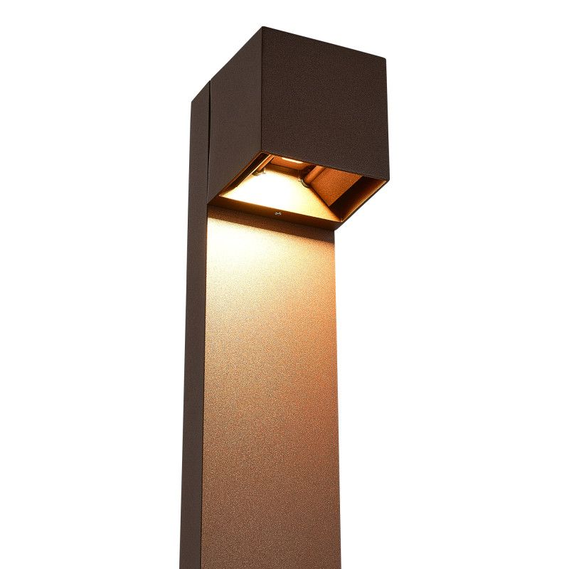 Садово-парковый светильник 15,8*13,9*80 см, *LED*12W, 3000K, ST-Luce BRIK SL9513.605.01, коричневый