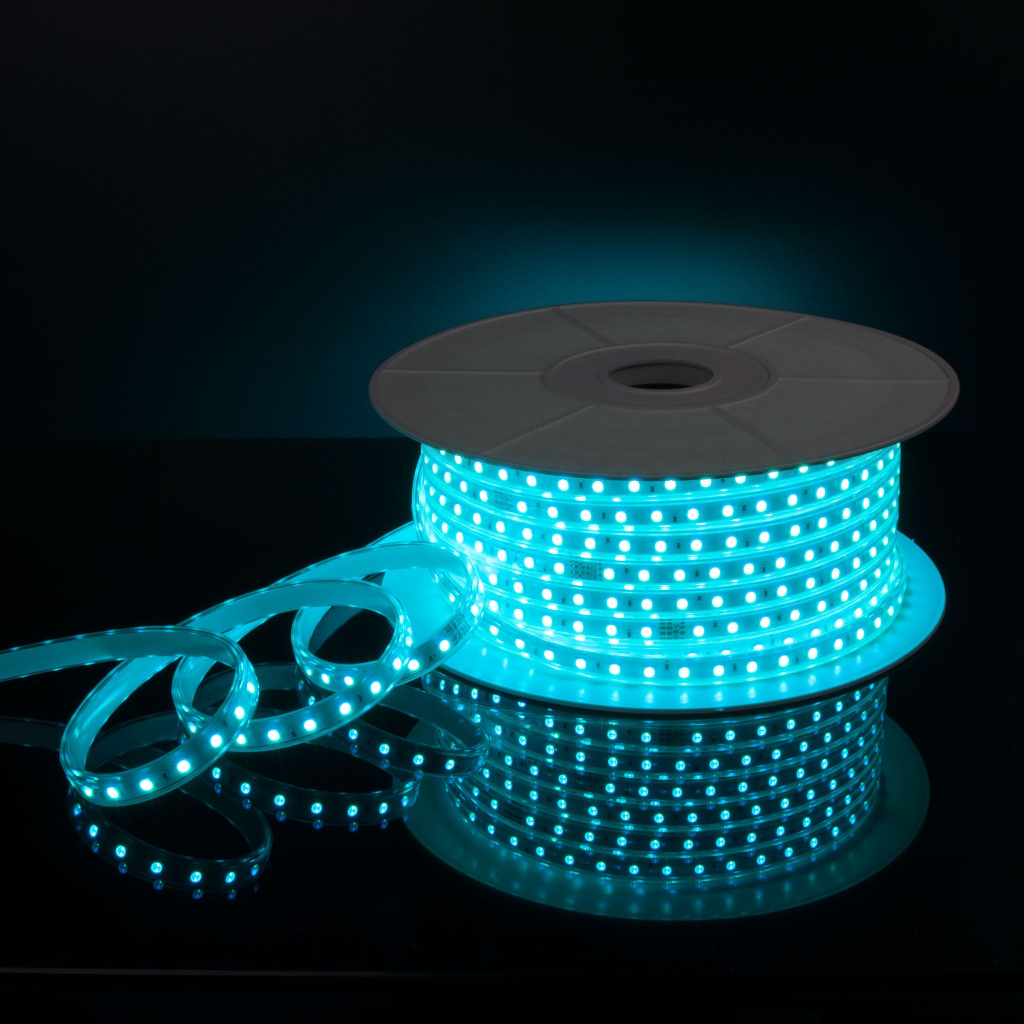 Светодиодная лента Лента светодиодная 220V 11W 60Led 5050 IP65 мульти, 50 м Elektrostandard