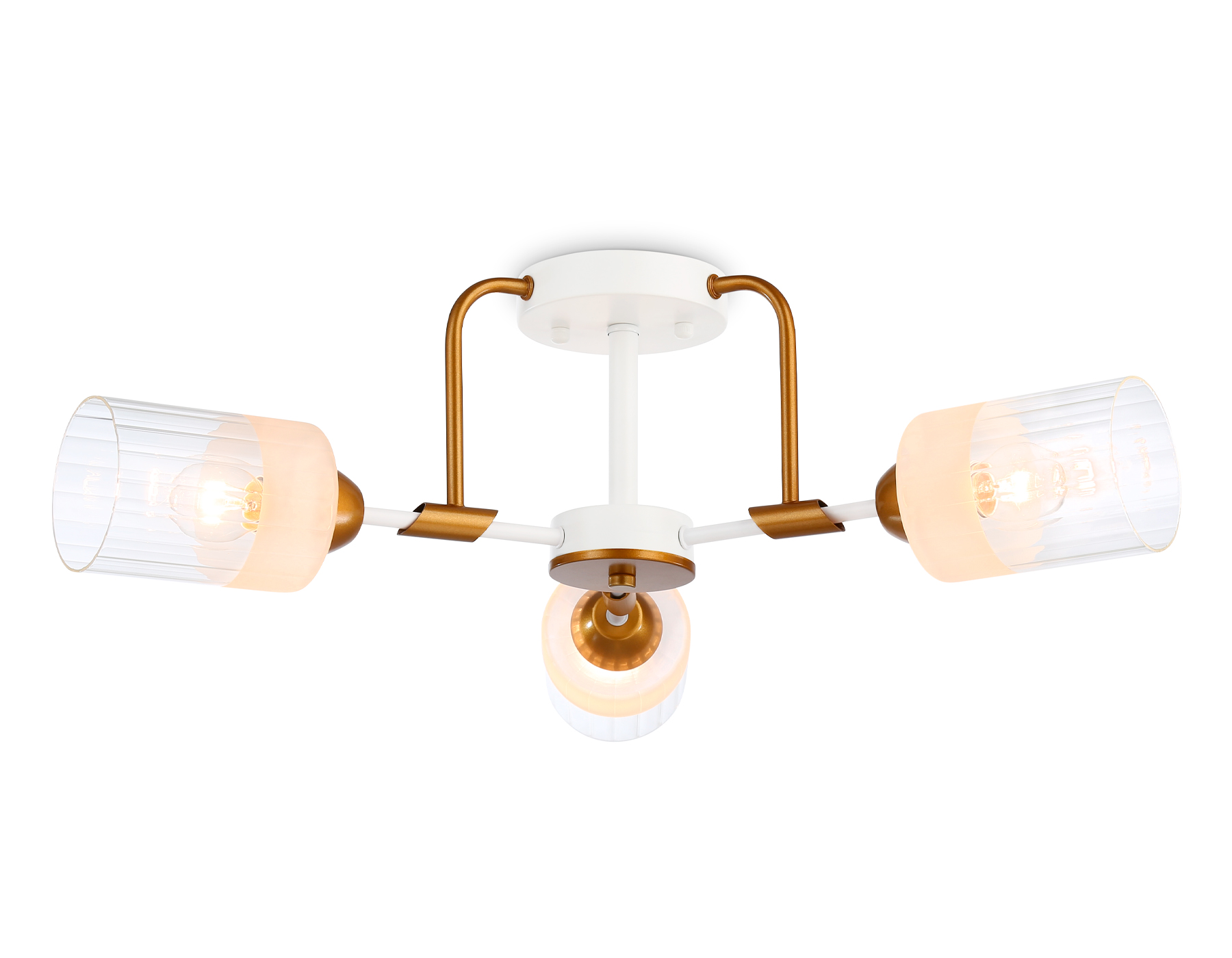 Светильник подвесной 62*20 см, E27 W, К, белый, золото Ambrella Traditional Modern TR303321