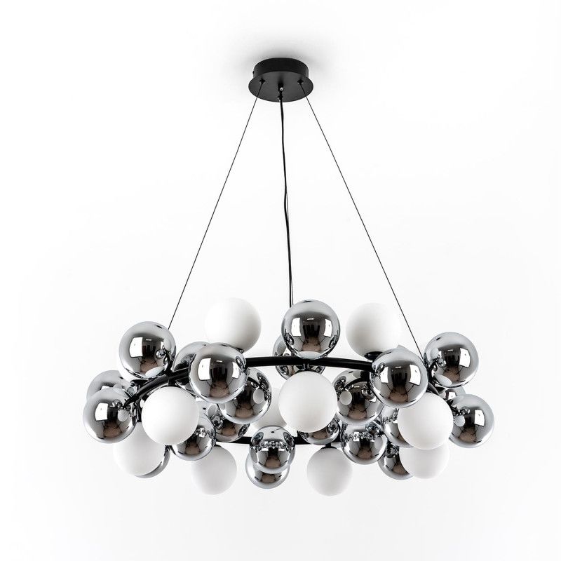 Подвесной светильник 80*150 см, 14*G9 MODESTYLE MS.8055.14 BK черный