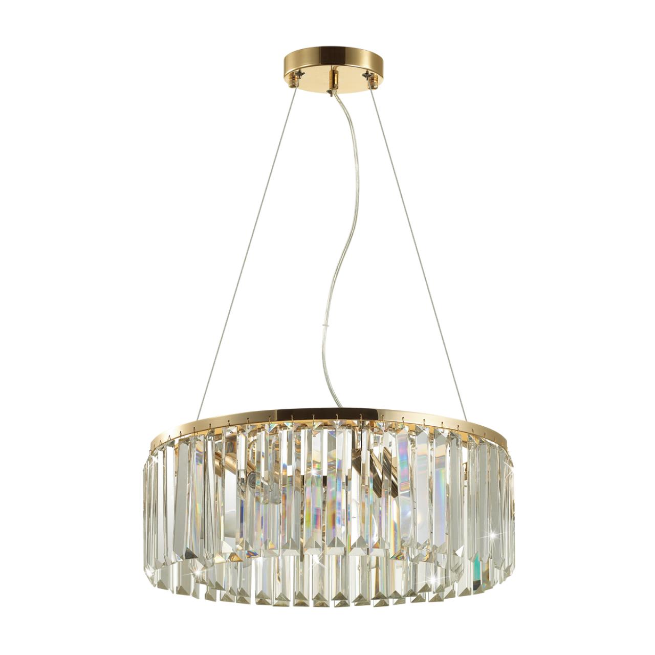 Подвесная люстра диаметр 45 см Odeon Light Vassa 4987/6 Золото