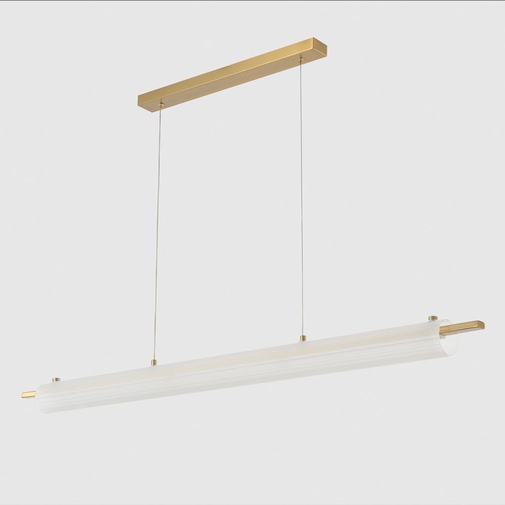Светильник 120 см, 40W, 3000K, Crystal Lux TUNNEL SP40 LED BRASS, латунь