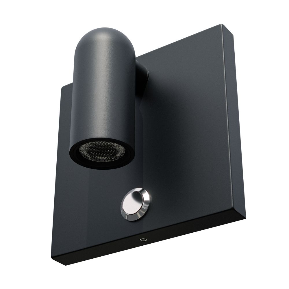 Бра 8,6*8,6* см, *3W, 3000K, Lightstar Omega 200937, Черный