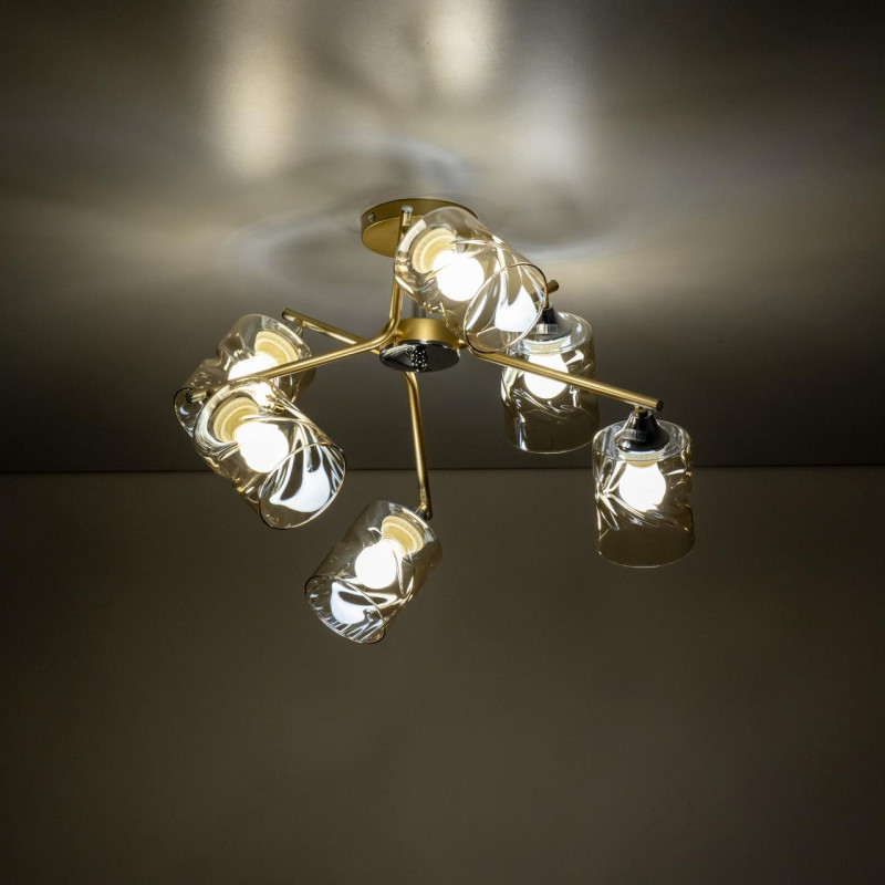 Люстра 62 см Citilux Клод CL137162 золото