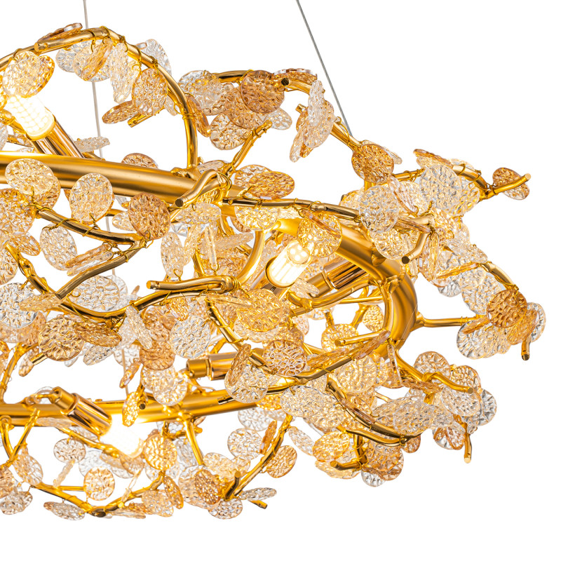 Люстра *77*100 см, 12*G9*10W, Indigo Crystal V000421, золотой, 11042/12P Gold