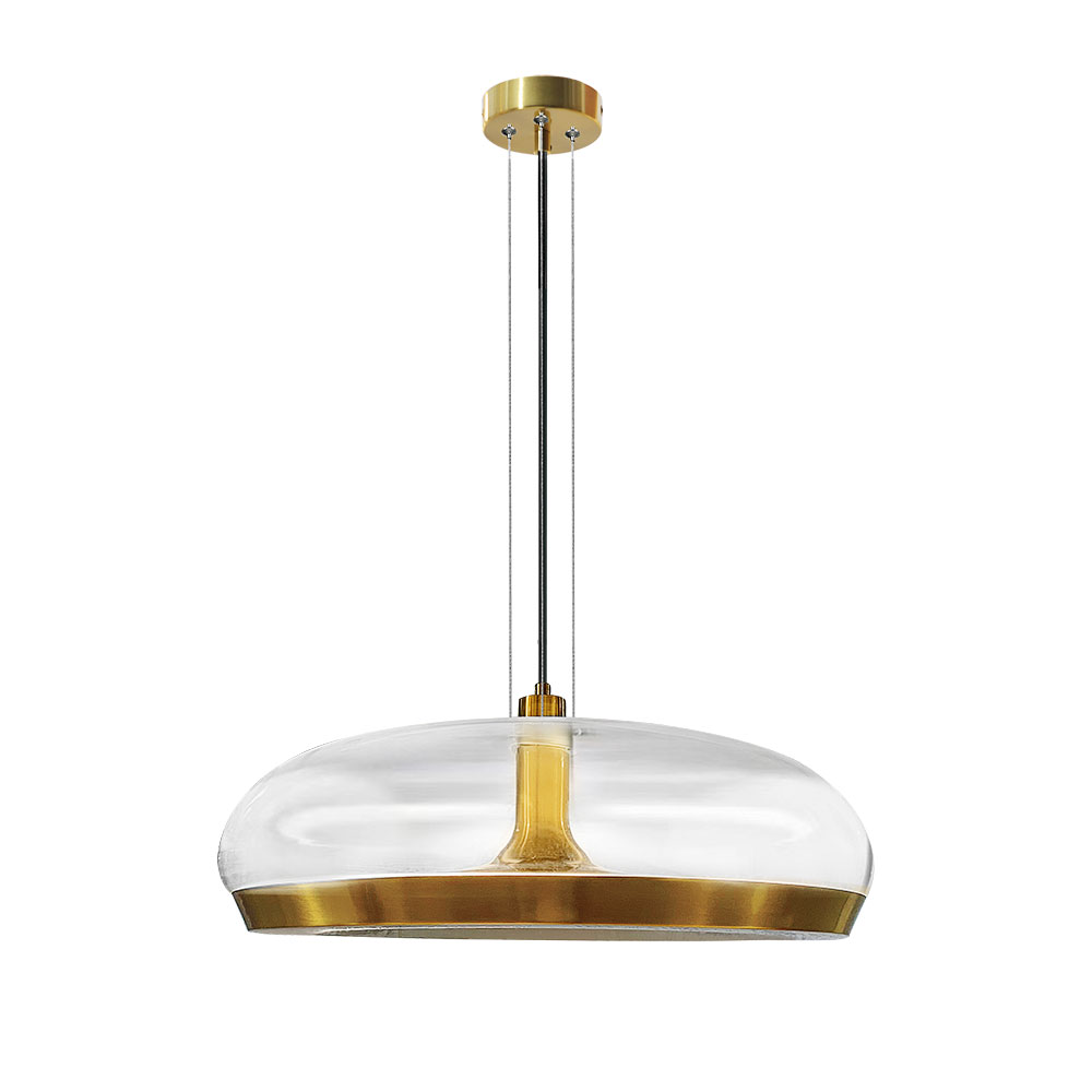 Подвесной светильник 16*38 см, 1*LED, 32W, 3000K Divinare Sonata 5740/17 SP-12, Латунь