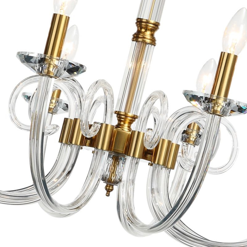 Подвесная люстра Stilfort Glass 1050/03/10P, диаметр 85 см, золото
