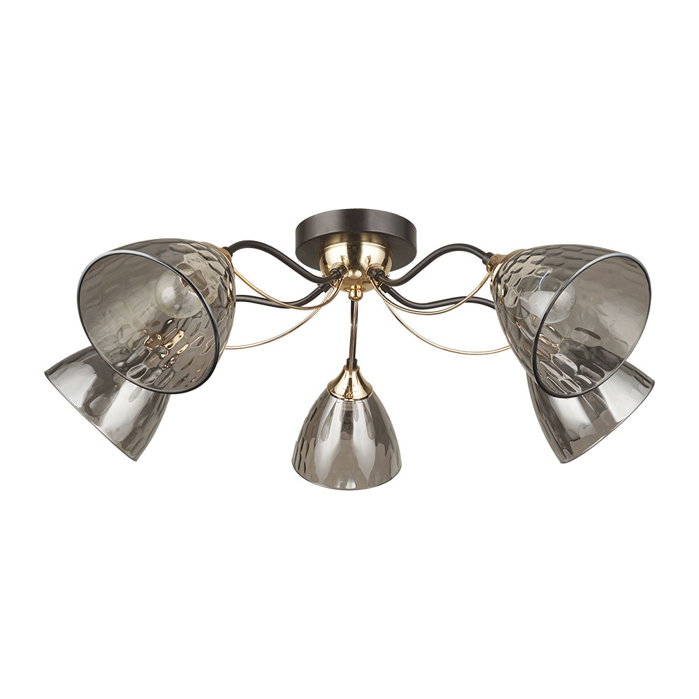 Люстра 24*66 см, 5*E27, 60W, Arte Lamp Lily A4366PL-5BK, Черный