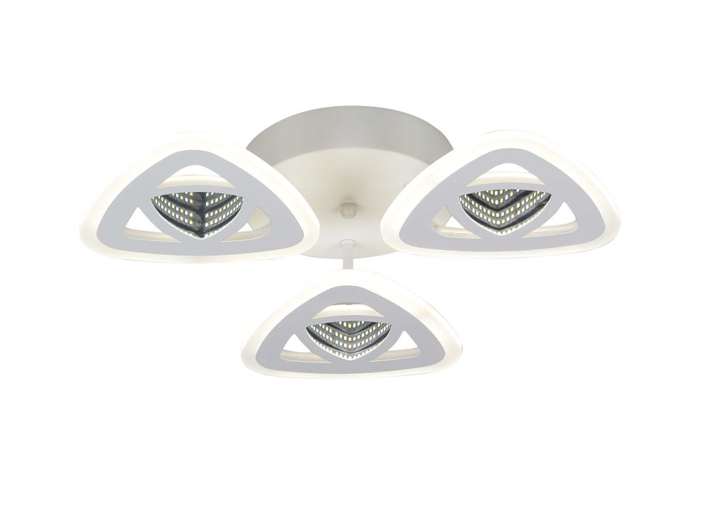 Люстра L440 x W440 x H85, мм, 84W 3000-6500K, WHITE (Белый) Rilon 2058/3 WHITE