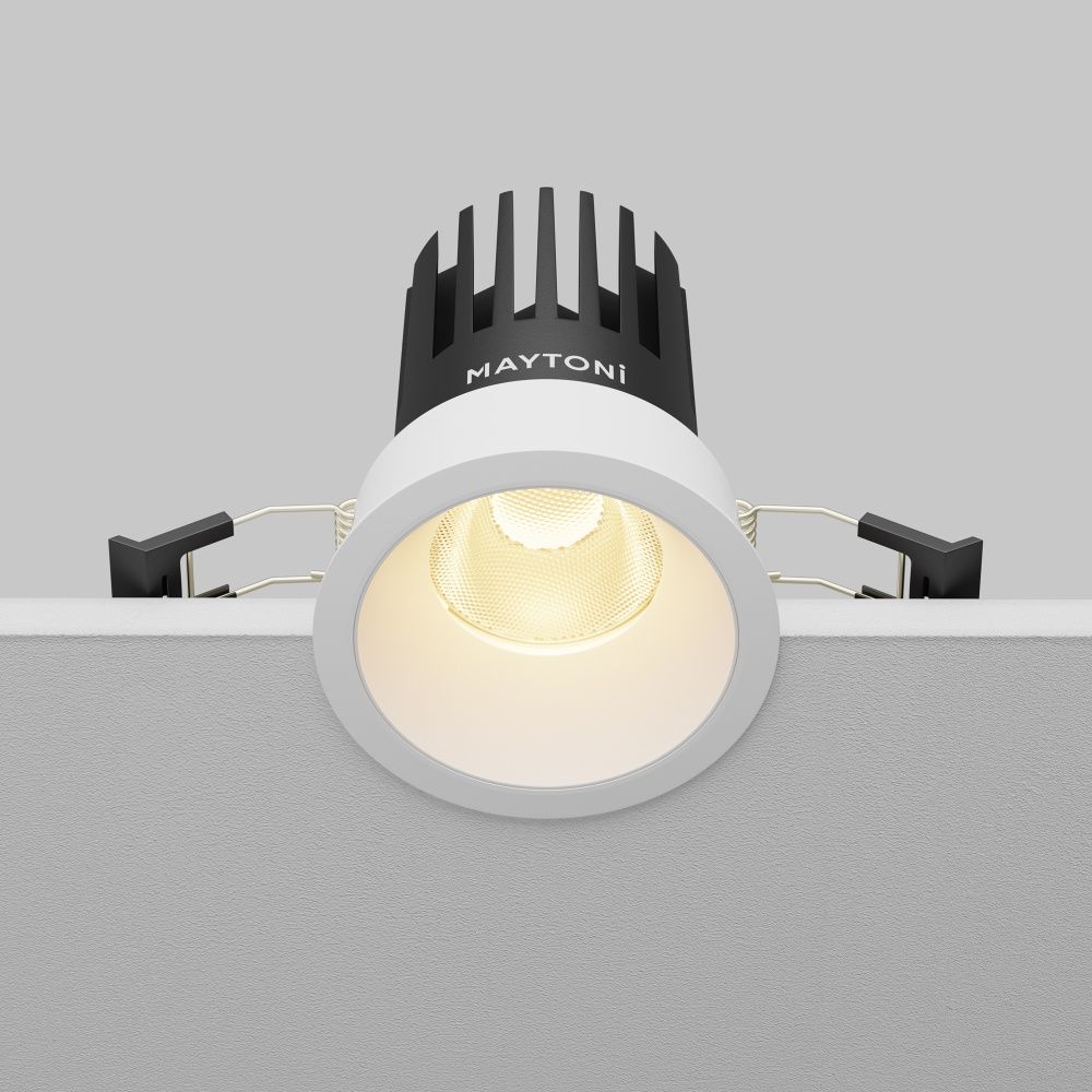 Встраиваемый светильник  DL117-15W-2.7K-W **-9,8 см, *LED*15W, K, Maytoni technical Dip DL117-15W-2.7K-W, Белый