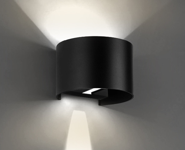 Уличный настенный светодиодный светильник Italline IT01-A310R black, 6W LED, 3000K, черный