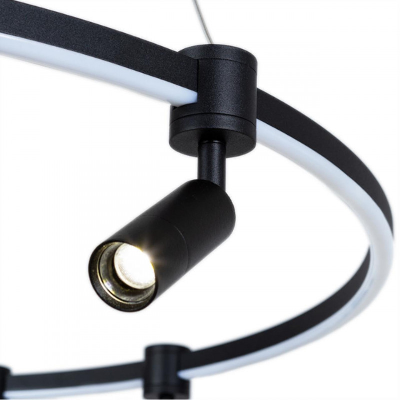 Светильник 80 см, 75W, 3000K-6000K Arte Lamp RING A2186SP-1BK черный